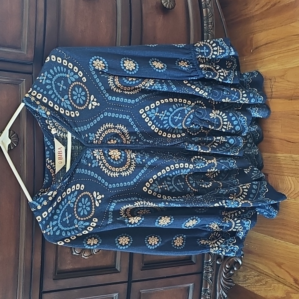 Biba Blue Blouse